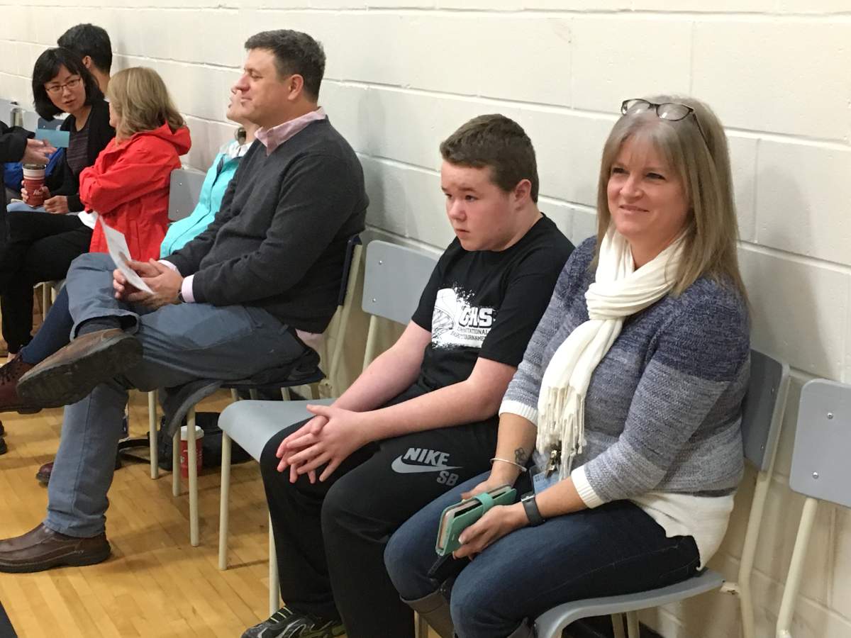 Braedyn Watson says basketball is his favourite sport but he also likes soccer, ice skating and splashing in the pool.
