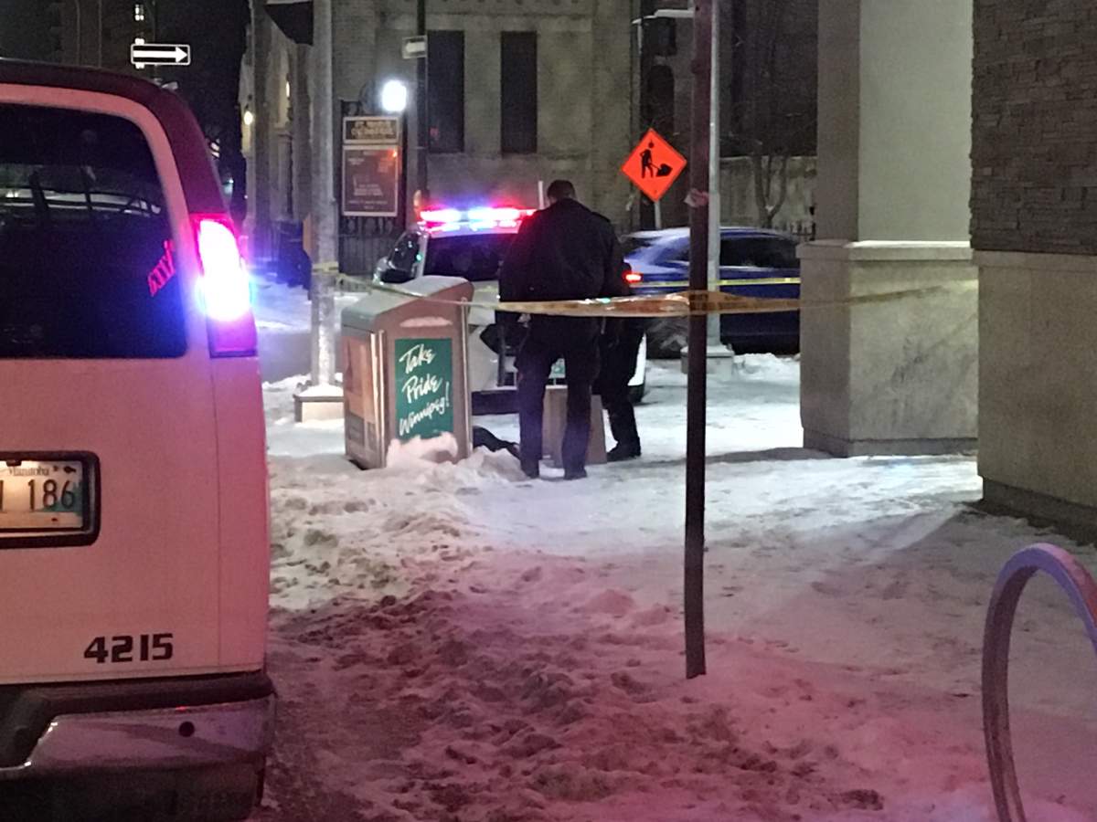 Officers were called to St. Mary Avenue and Hargrave Street at 2 a.m. Thursday.

