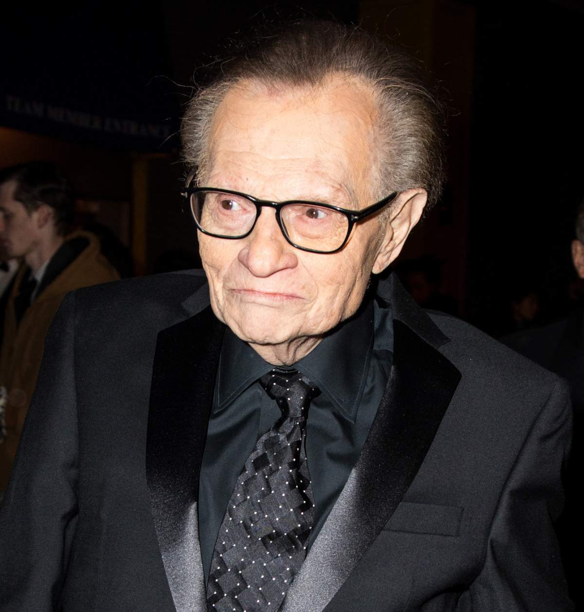 Larry King is seen in midtown Manhattan on Dec. 11, 2017 in New York City.