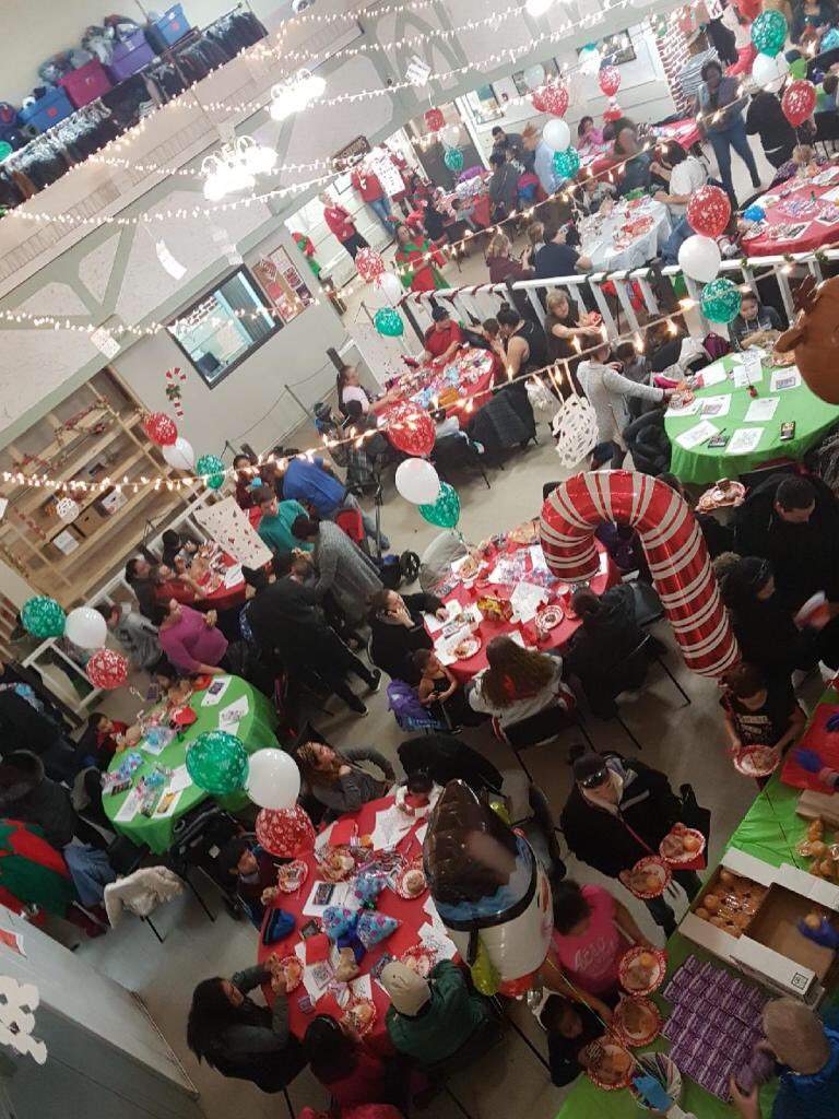 The Mustard Seed in Edmonton holds its annual Kids Christmas Party, Saturday, Dec. 9, 2017. 