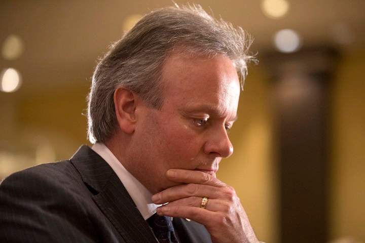 Bank of Canada Governor Stephen Poloz listens to remarks after addressing the Canadian Club of Toronto on Thursday December 14, 2017.