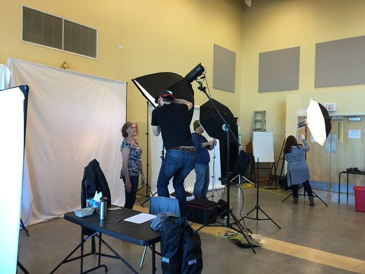 Twenty-five volunteers with Help-Portrait were at the Calgary Drop-In Centre on Saturday, doing hair and makeup and taking portraits for Calgarians who may not otherwise have the chance to do so.