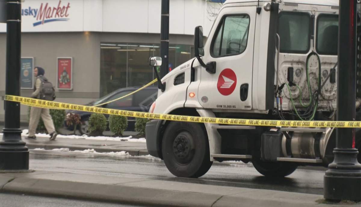 A pedestrian suffered life-threatening injuries following a collision in Richmond Wednesday.