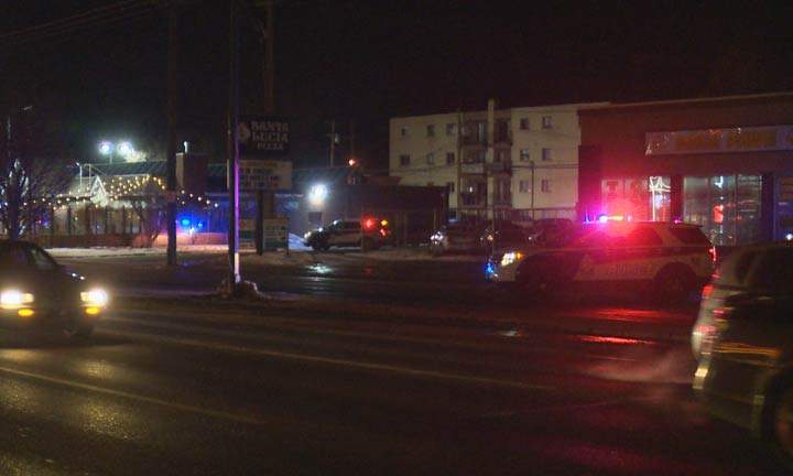 Police say a 22-year-old man was taken to hospital after he was struck by a vehicle on 22nd Street West in Saskatoon.