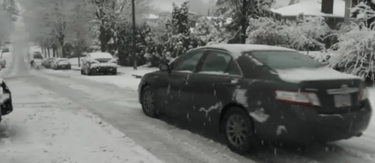 Snow is expected to fall at some point over the weekend, in time to blanket the ground before Christmas Day. 