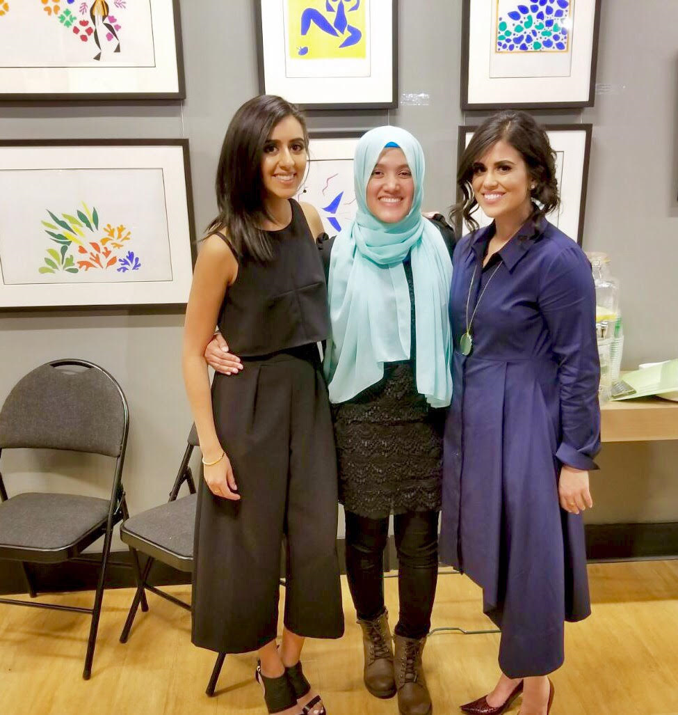 Sabrina Meherally, (L), Tasleem Dhanji, (R) and Yasmin Ullah in the middle.