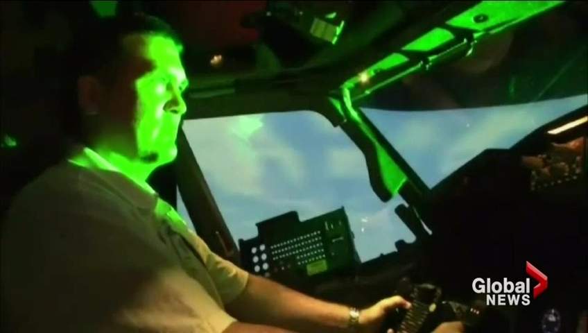 FILE - Lasers being pointed at planes has been causing concern within the aviation industry.