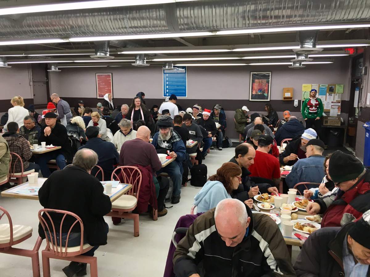 This year marks the 77th time the Union Gospel Mission has served a Christmas dinner to those in need.