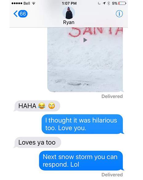 Newfoundland girl leaves message in snow for Santa: ‘Leave presents, take brother!’ - image
