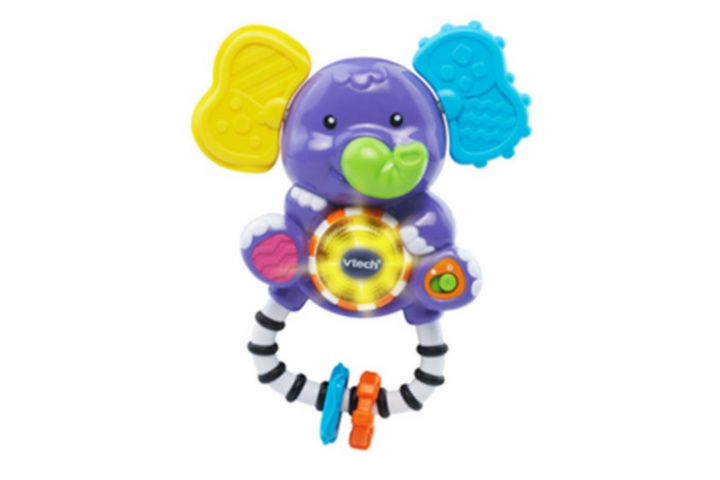 Health Canada is recalling VTech Shake & Sing Elephant Rattles.