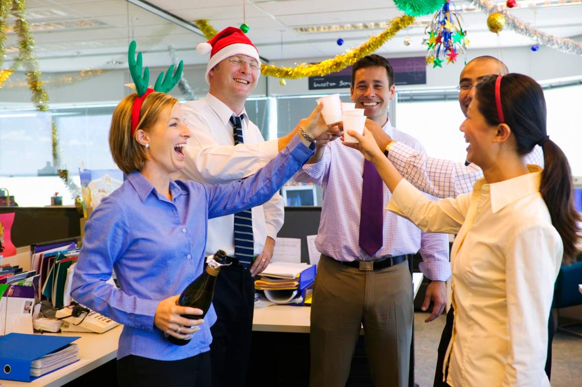 Workplaces are cutting back on their holiday parties, a new survey reveals.