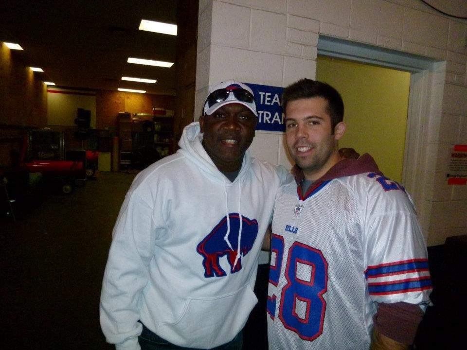 Thurman Thomas with Kent Morrison in Buffalo. November 2011.