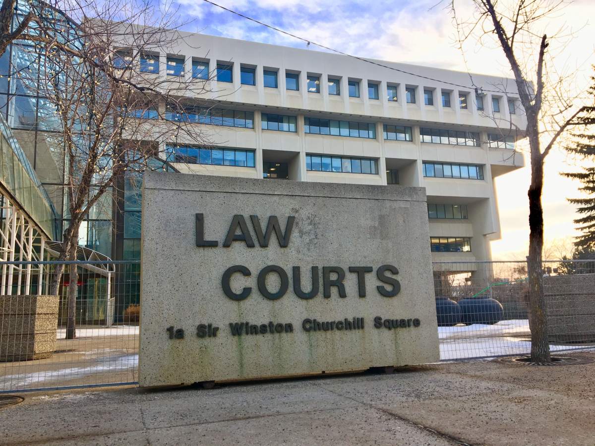 The law courts in Edmonton on Wednesday, Jan. 24, 2018.