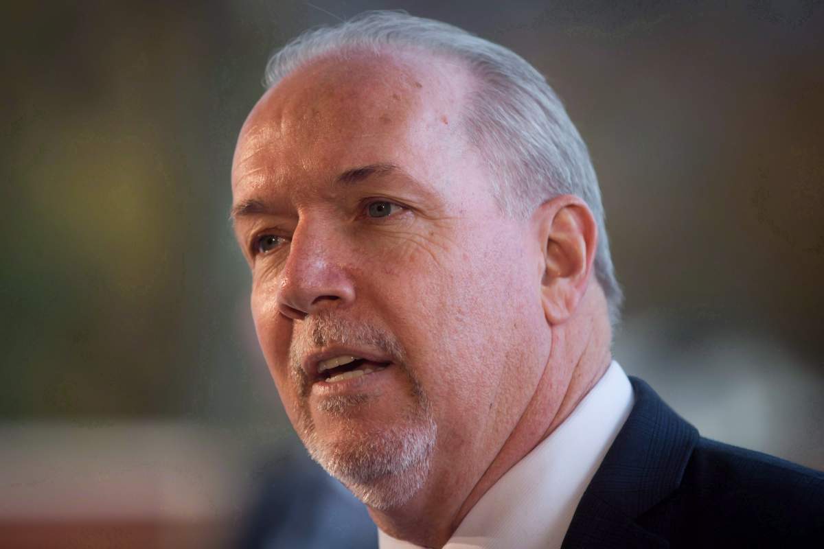 B.C. Premier John Horgan.