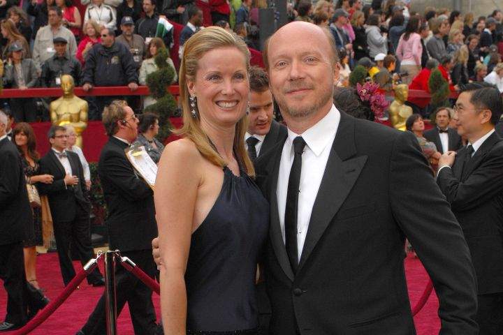 (L-R): Actress Deborah Rennard and Canadian filmmaker Paul Haggis.