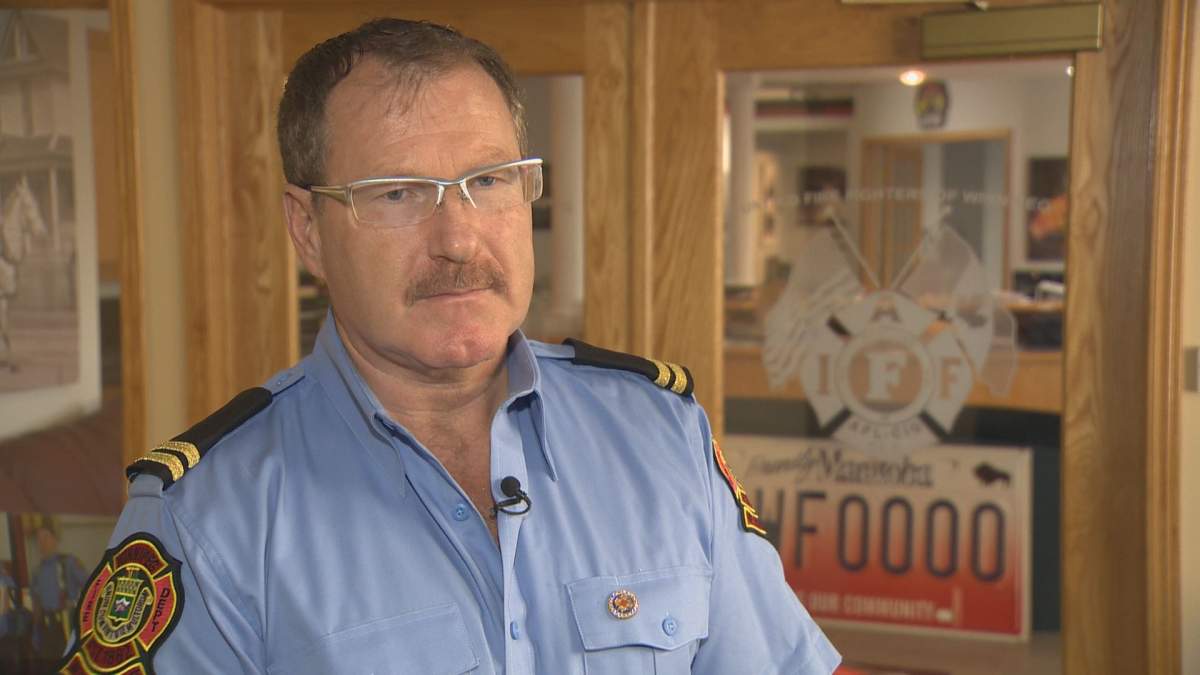 Alex Forrest, the president of the United Fire Fighters of Winnipeg.