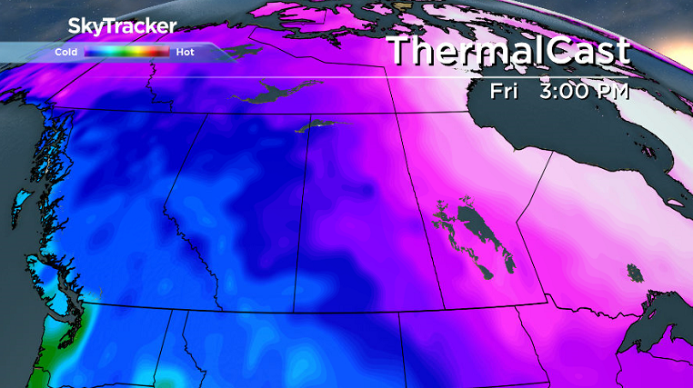 Arctic air gets kicked out and replaced by milder weather for the rest of the week.