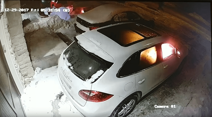 Toronto Police have released security footage of a male suspect setting fire to a vehicle last Friday.