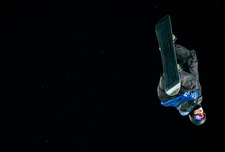 Silver medalist Max Parrot from Canada competes in Big Air, men's snowboard competition at X Games Oslo 2016, on Feb. 27, 2016.