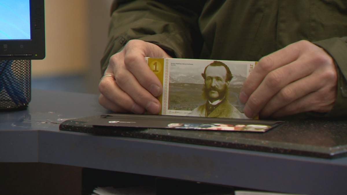 The Cochrane $1 bill features Senator Matthew Henry Cochrane, after whom the town is named. 