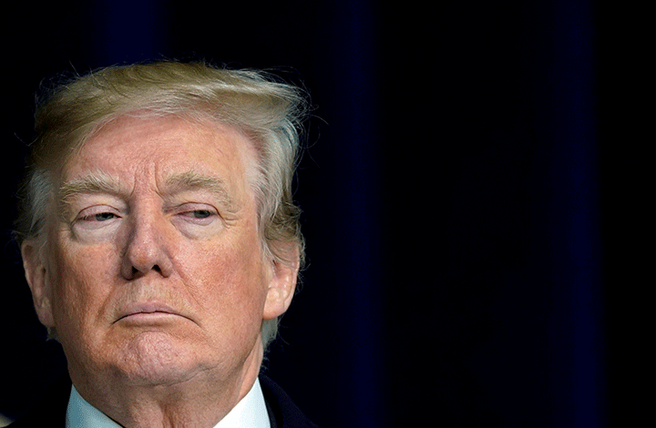 U.S. President Donald Trump speaks to the media after the Congressional Republican Leadership retreat at Camp David, Maryland, January 6, 2018. 