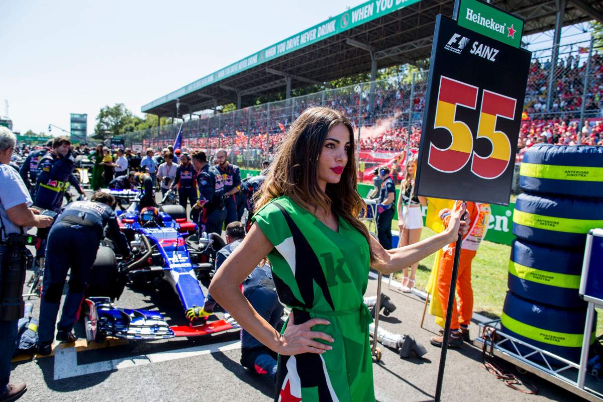 Formula One has abandoned the practice of having models hold signs before the start of a race.