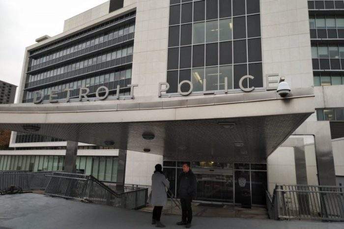 Hamilton City Hall played the role of Detroit's police station during a film shoot in November 2017.