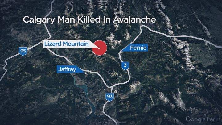 A Calgary man was killed in an avalanche near Fernie Monday, Jan. 8, 2018.