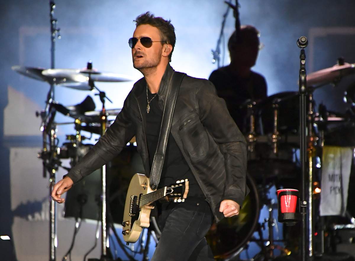 Recording artist Eric Church performs during the Route 91 Harvest country music festival at the Las Vegas Village on Sept. 29, 2017 in Las Vegas, Nevada.