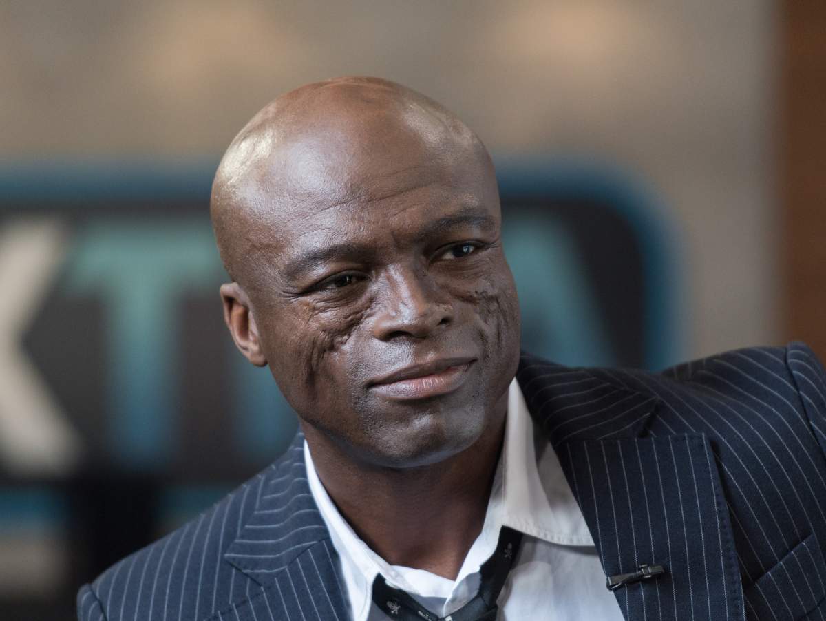 Seal visits "Extra" at Universal Studios Hollywood on Oct. 18, 2017 in Universal City, California.