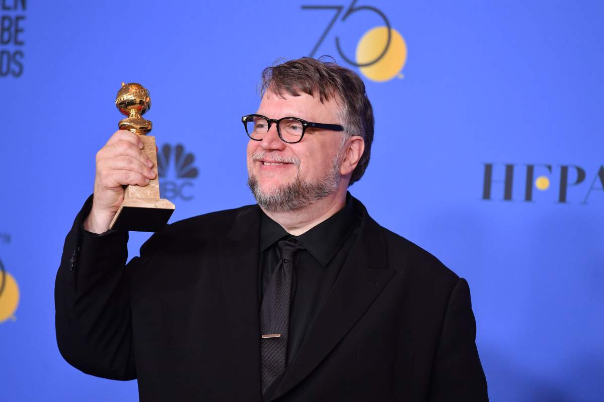Filmmaker Guillermo del Toro, winner of the award for Best Director (Motion Picture) for 'The Shape of Water,' poses in the press room during The 75th Annual Golden Globe Awards at The Beverly Hilton Hotel on Jan. 7, 2018 in Beverly Hills, California. 
