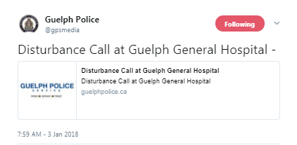 Hospital staff threatened with gun at Guelph General - image