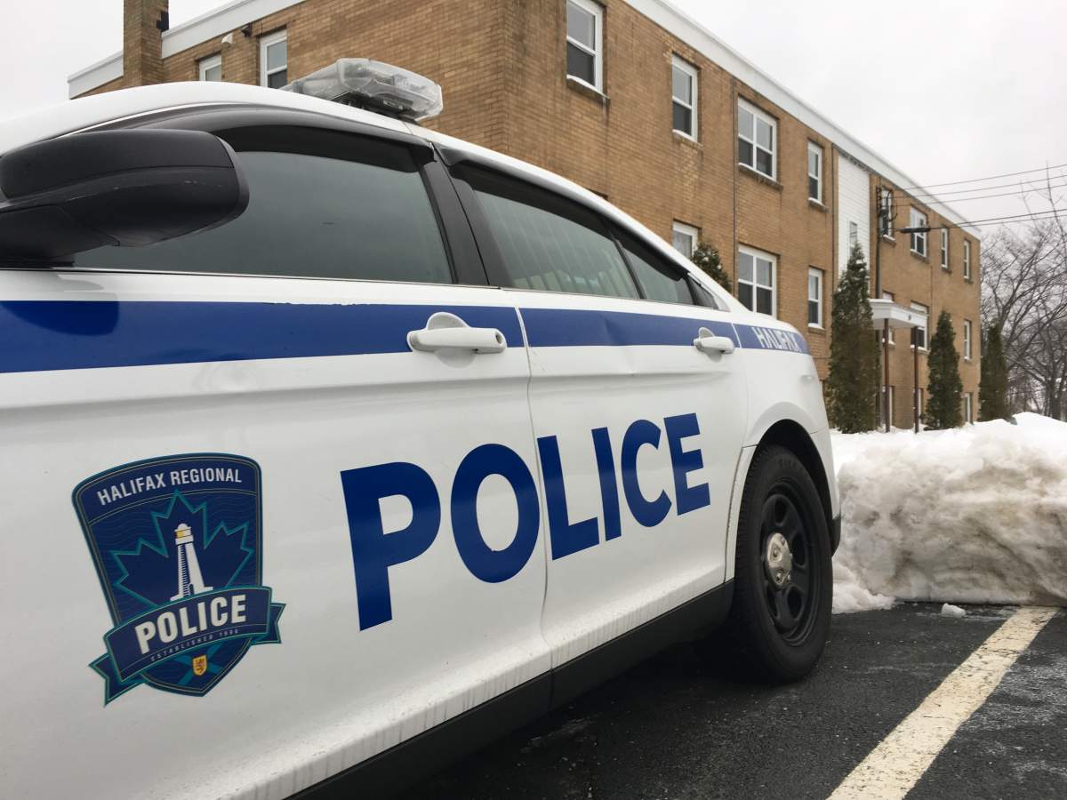 A police cruiser is stationed on Pinecrest Drive, in Dartmouth, where Derek Miles was killed on Jan. 19, 2018. His death was declared a homicide on Jan. 20, 2018.