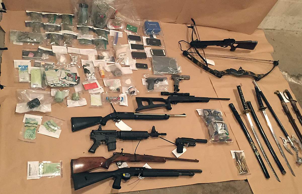 Three people are facing charges after a drug bust in Grande Prairie, Alta. on Jan. 5.