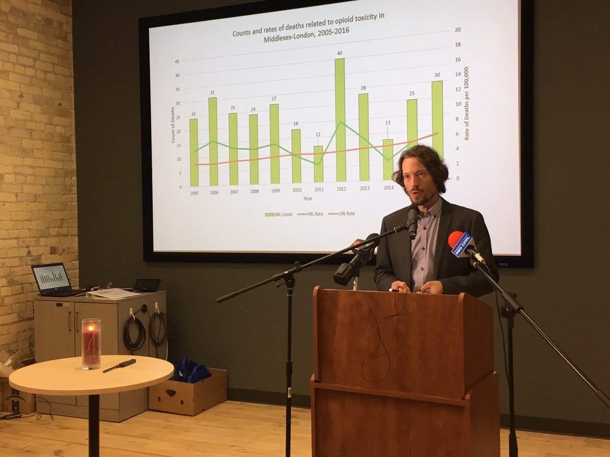 Medical Officer of Health Chris Mackie announces the location of London's new temporary overdose prevention site.
