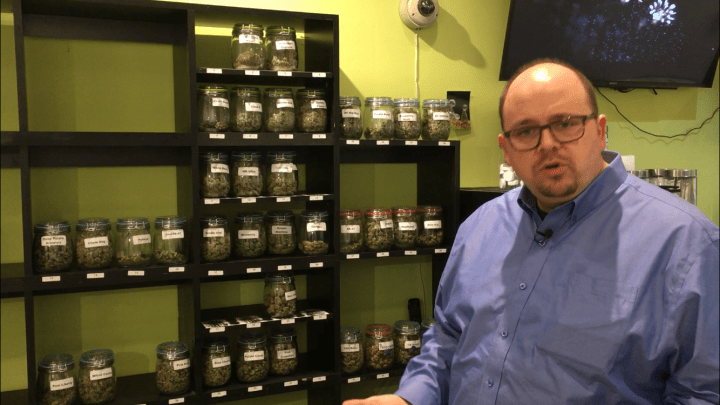 Mikael Francis, with Best Buds Society, said medical marijuana users want to see the product they’re buying in person.