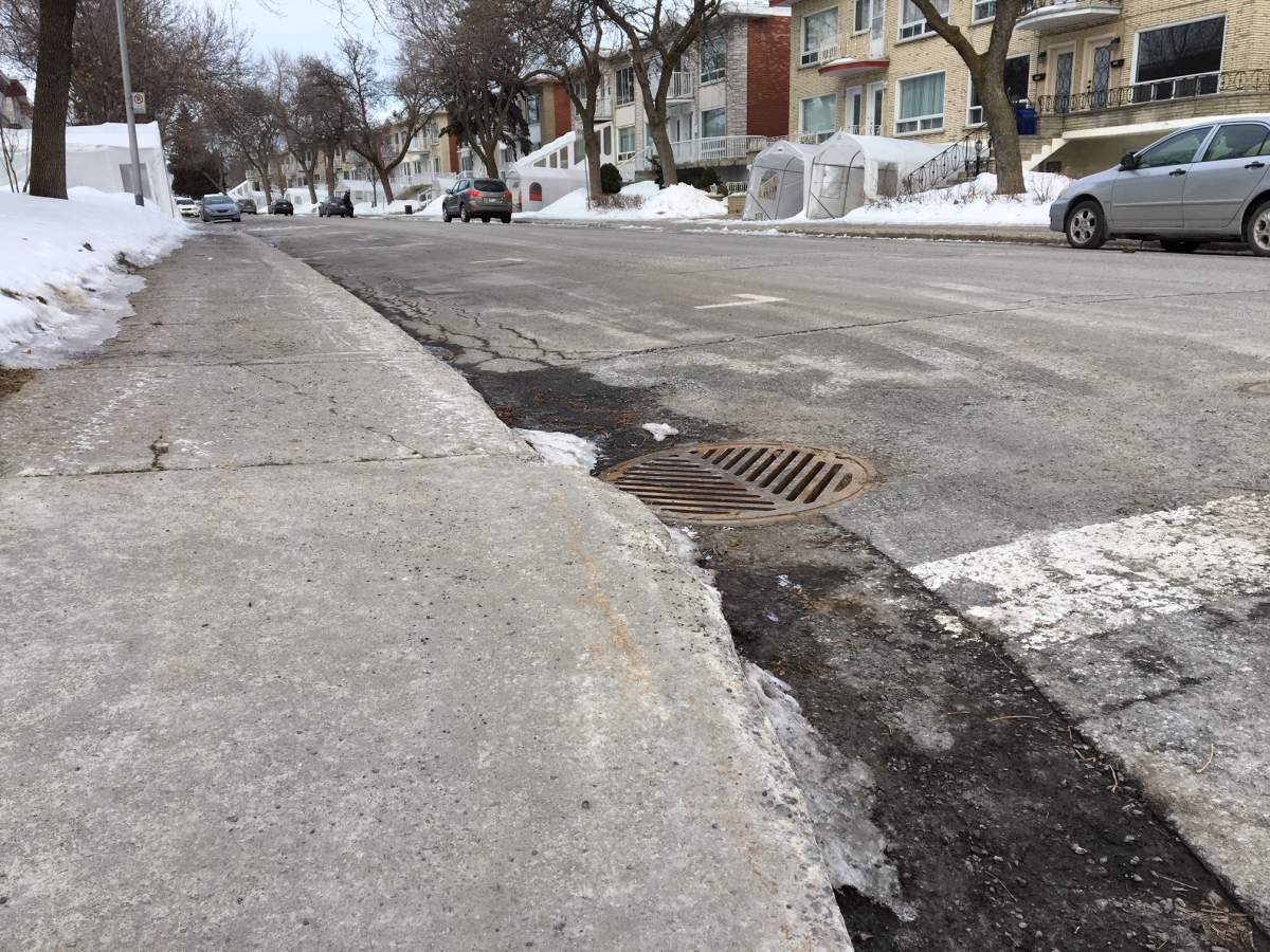 The streets in Anjou have been cleared of snow, but the borough is now being reprimanded by the city, on Mon. Jan. 29, 2018.