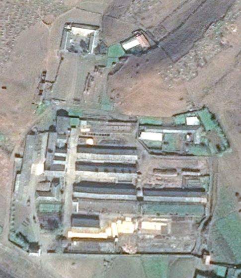 Google Earth satellite image from Oct. 23, 2016 showing a small complex in Tokchon, North Korea.