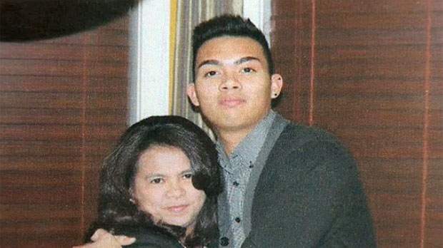 Grace Pesa with son Francis