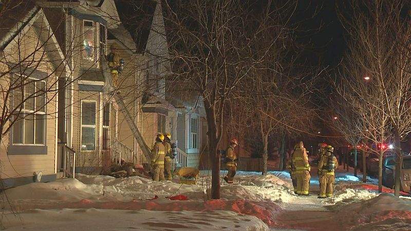 Calgary firefighters respond to reports of a smoke at a home in the 0-100 block of Prestwick Avenue S.E. on Friday, Jan. 19, 2018. 