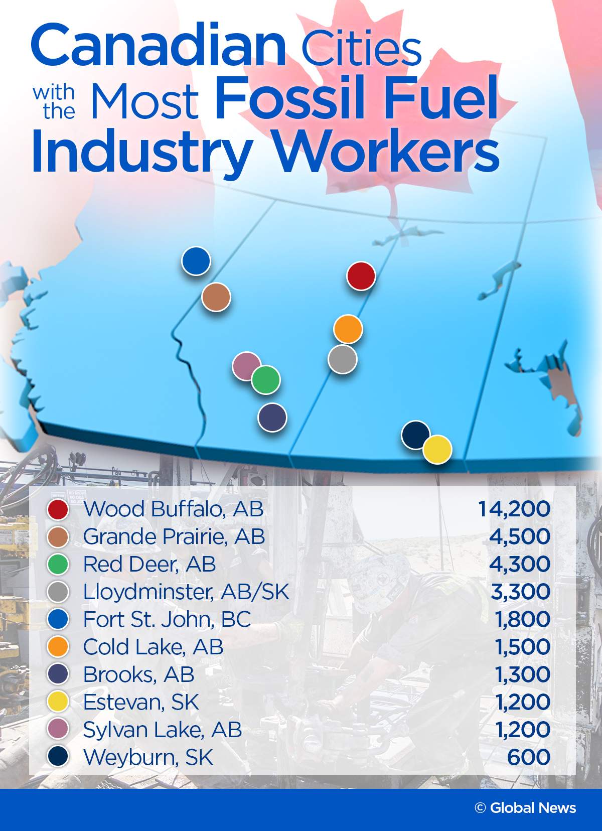 Canadian cities with the most fossil fuel jobs — and what lies ahead for them - image