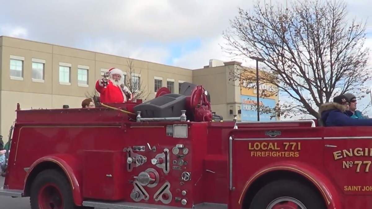 File -A Santa Claus parade.