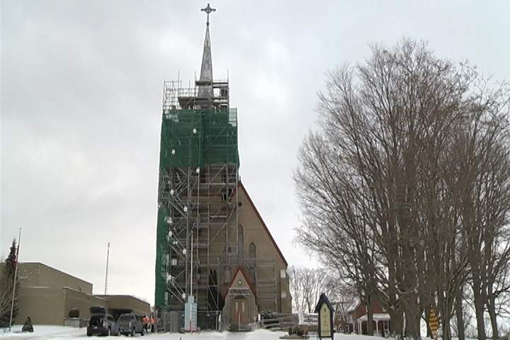 Restoration work at St. Mary’s Roman Catholic Church is nearly complete.