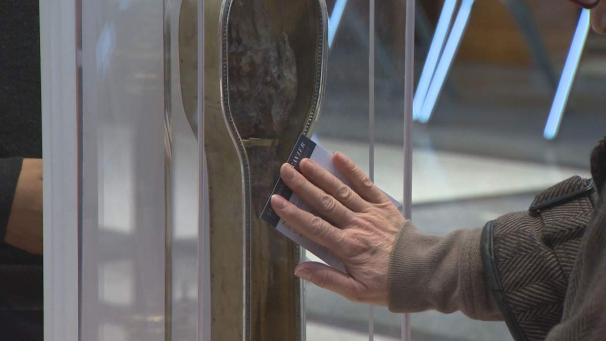 The right forearm of St. Francis Xavier, a 16th-century Jesuit missionary, arrived in Montreal Sunday on the latest stop on a cross-country tour. Sunday, Jan. 28, 2018.