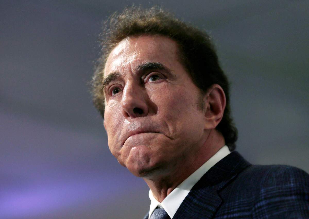 This March 15, 2016, file photo, shows casino mogul Steve Wynn at a news conference in Medford, Mass.