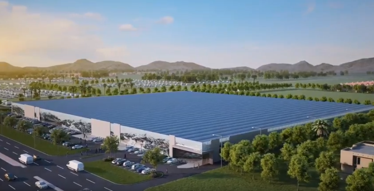 A similar pot production facility is currently being built in California, as pictured above.