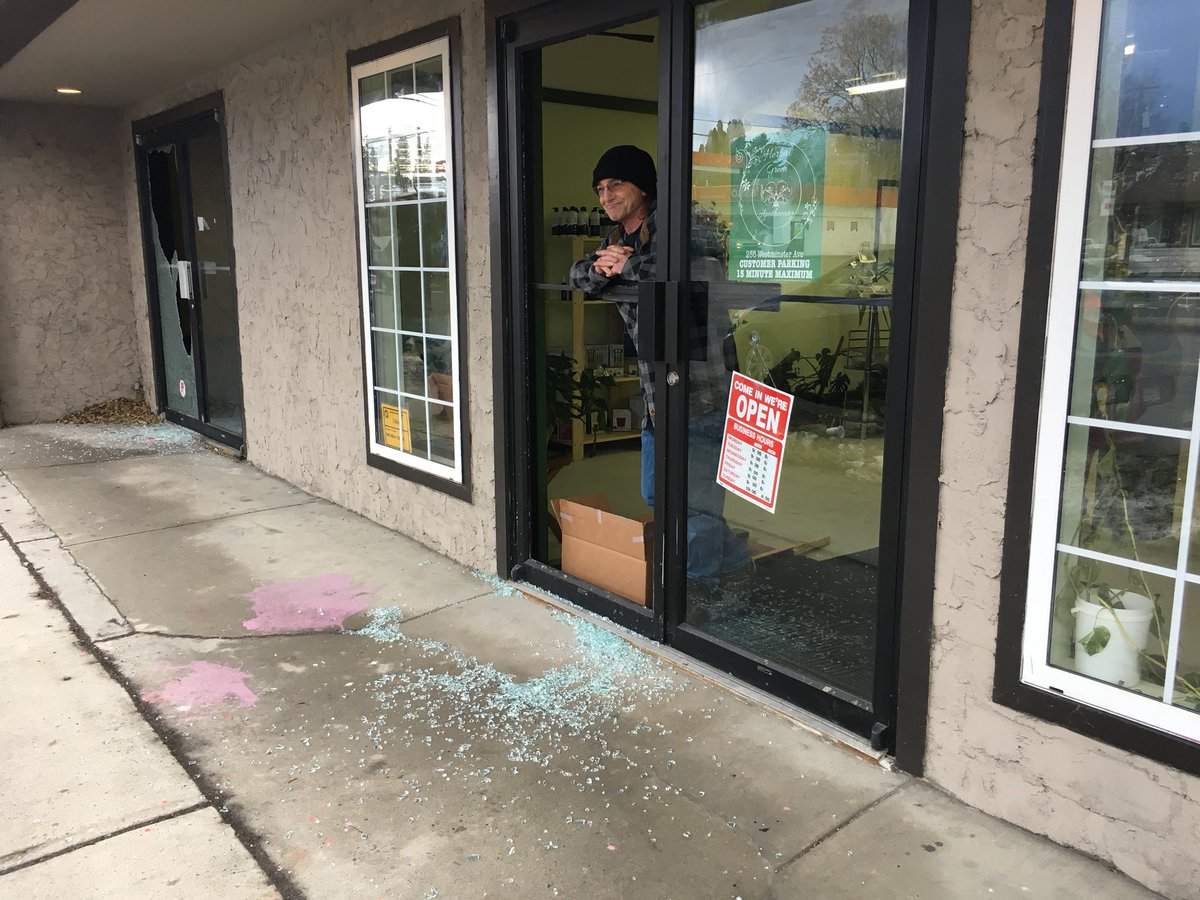 Okanagan Falls pot shop vandalized - image