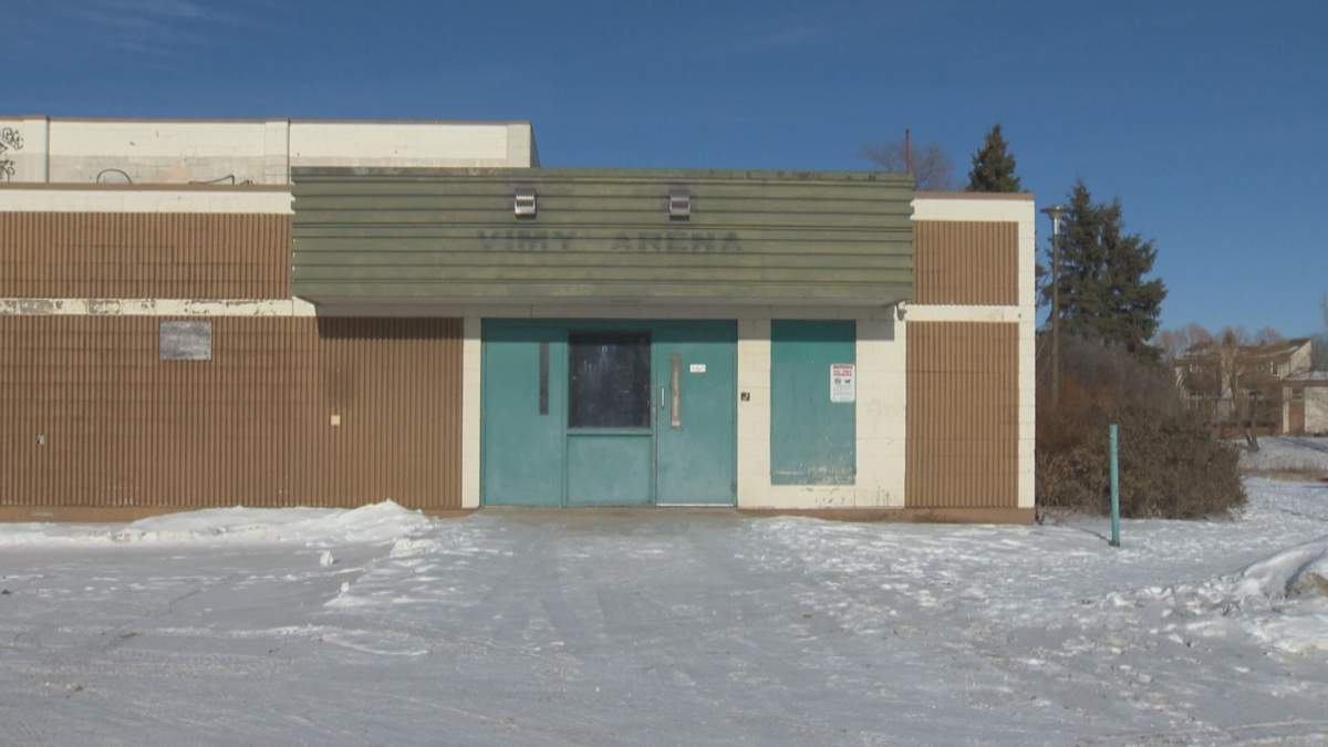 The old Vimy Arena in Crestview is the proposed site for a new addictions treatment centre for Winnipeg. 