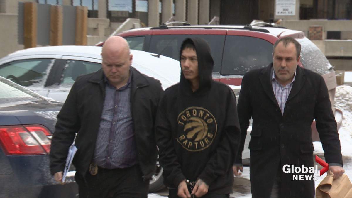Matthew Crane-Watchmaker, 19, was arrested on Tuesday evening by the Wetaskiwin RCMP.