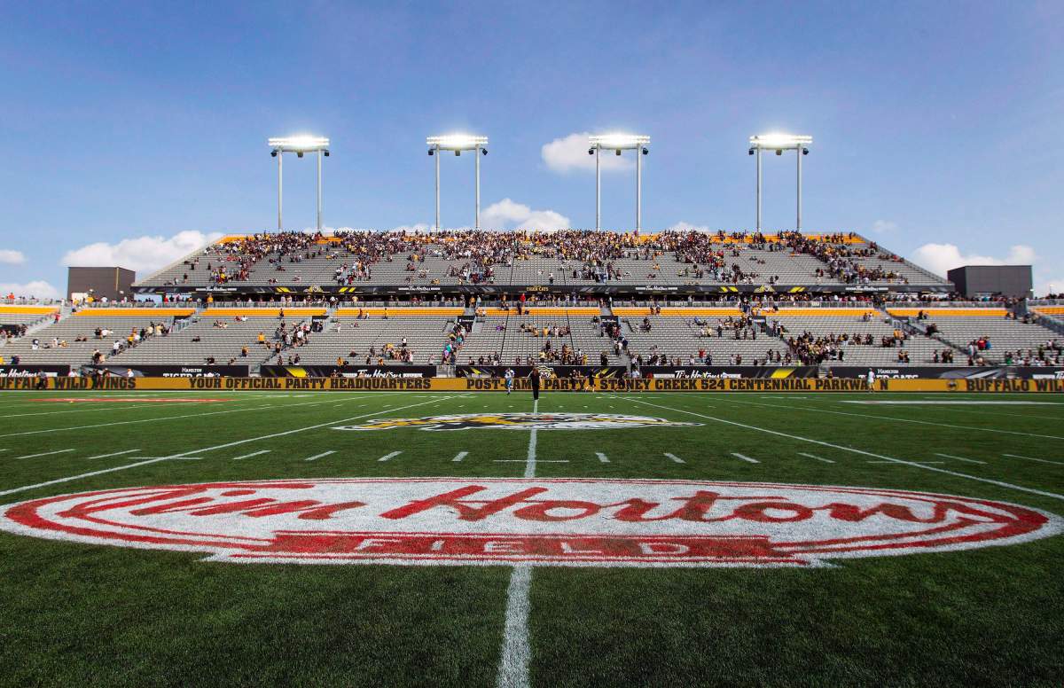 Tim Hortons Field in Hamilton, Ontario.